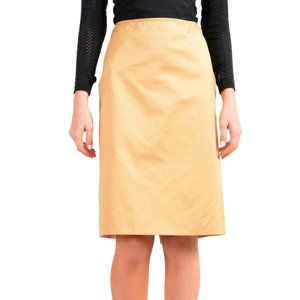 Antonio Berardi Women's Beige Pencil Skirt